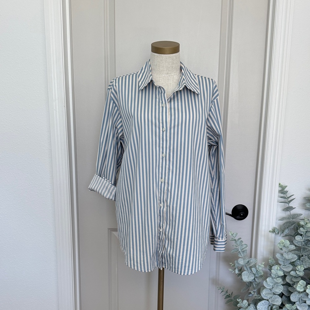 Blue stripped blouse